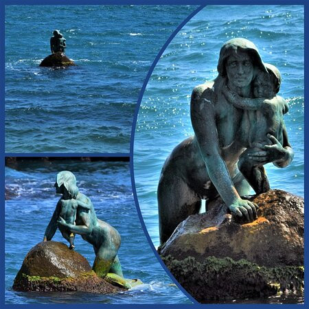 Sculpture Mermaid-Koreiz必去景点
