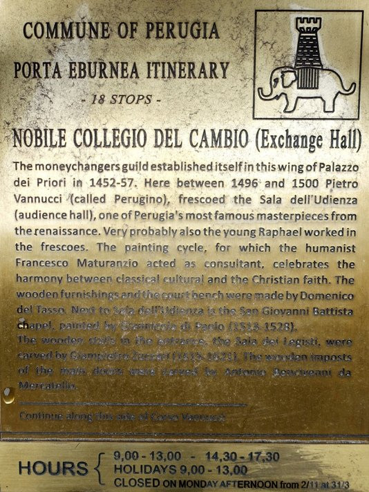 Collegio del Cambio-佩鲁贾必去景点