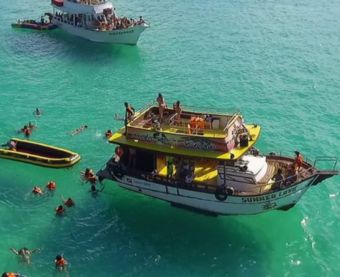 Passeio de Barco em Arraial do Cabo-阿拉伊阿尔港必去景点