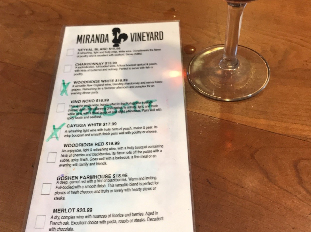 Miranda Vineyard-Goshen必去景点