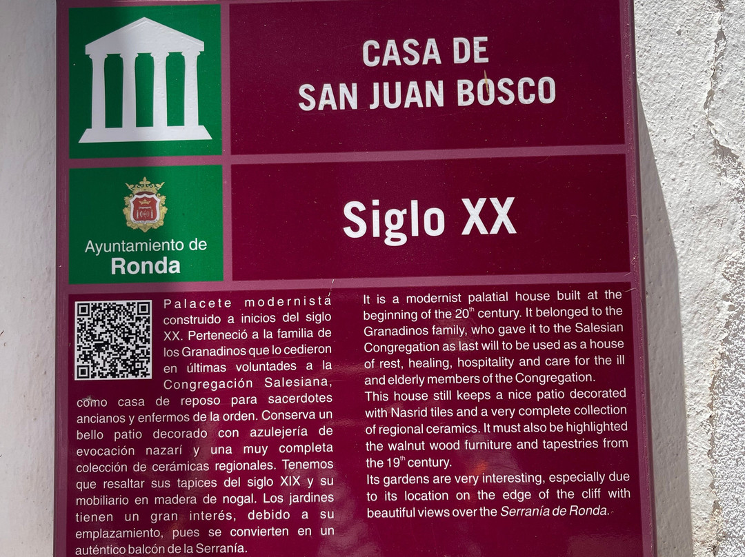 Casa Museo Don Bosco-隆达必去景点