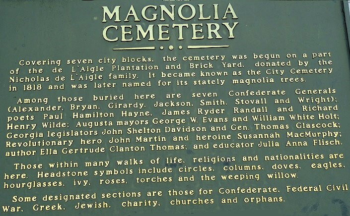 Magnolia Cemetery-奥古斯塔必去景点