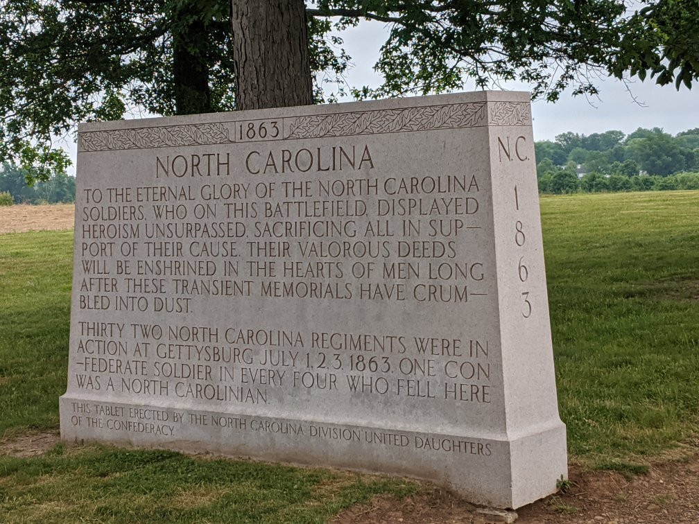 North Carolina Monument-葛底斯堡必去景点
