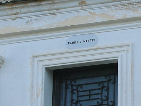 Chapelle funeraire de la famille Mattei