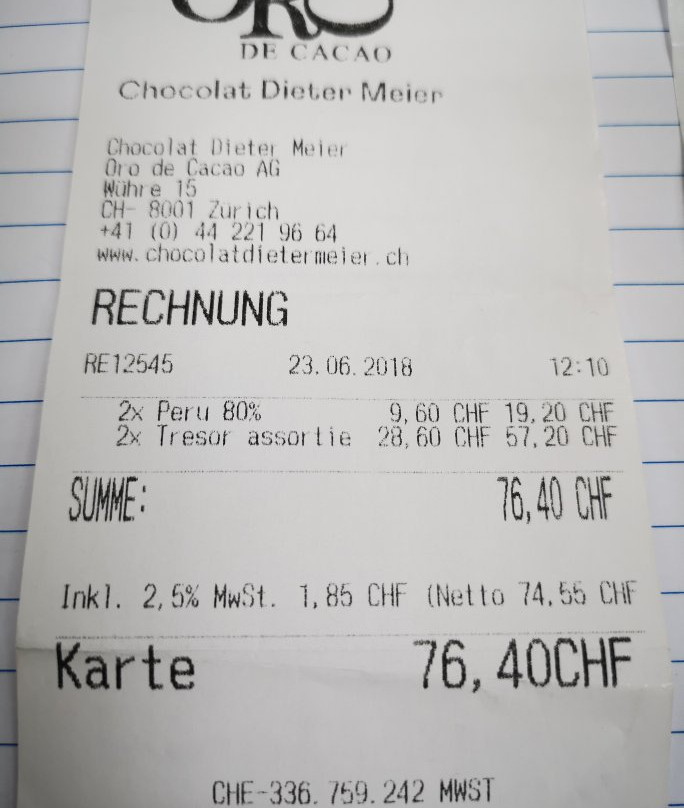 Chocolat Dieter Meier-苏黎世必去景点