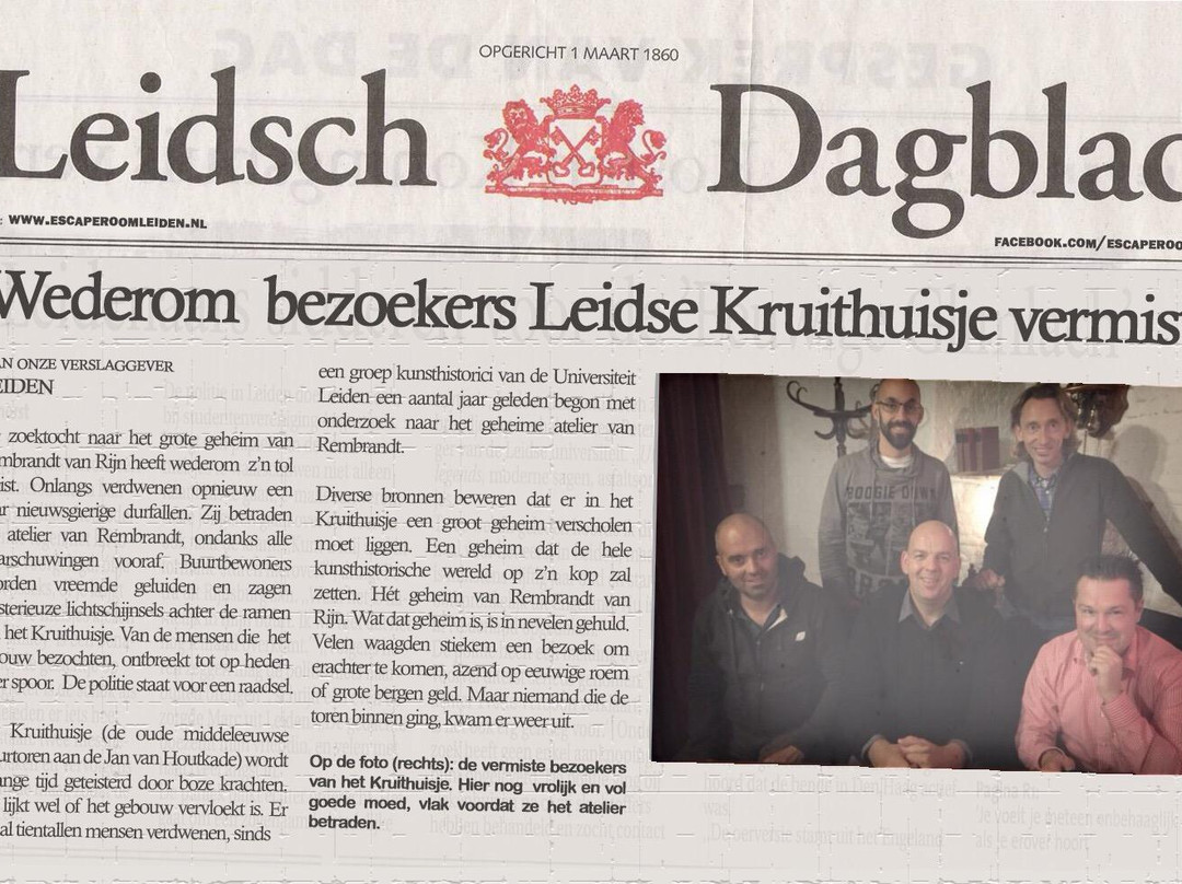 Escaperoom Leiden-莱顿必去景点