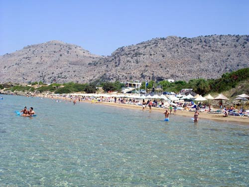 Pefkos Beach-Pefkos必去景点
