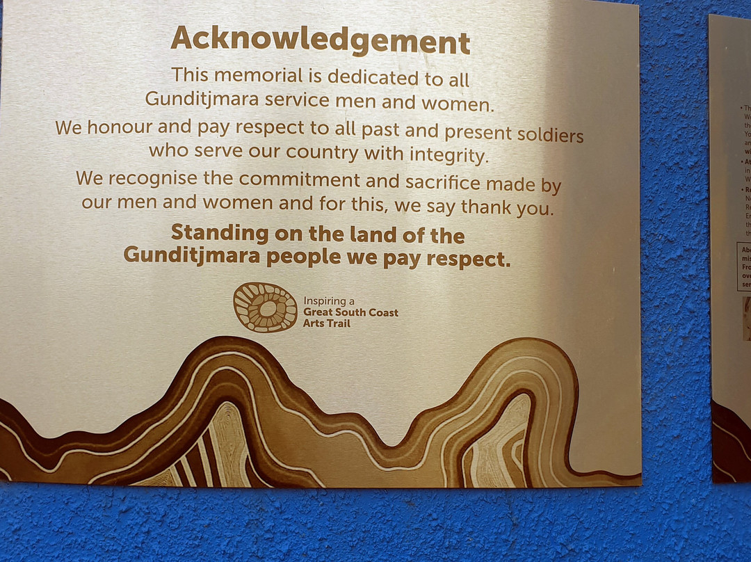 Gunditjmara War Memorial Mural Heywood景点图片