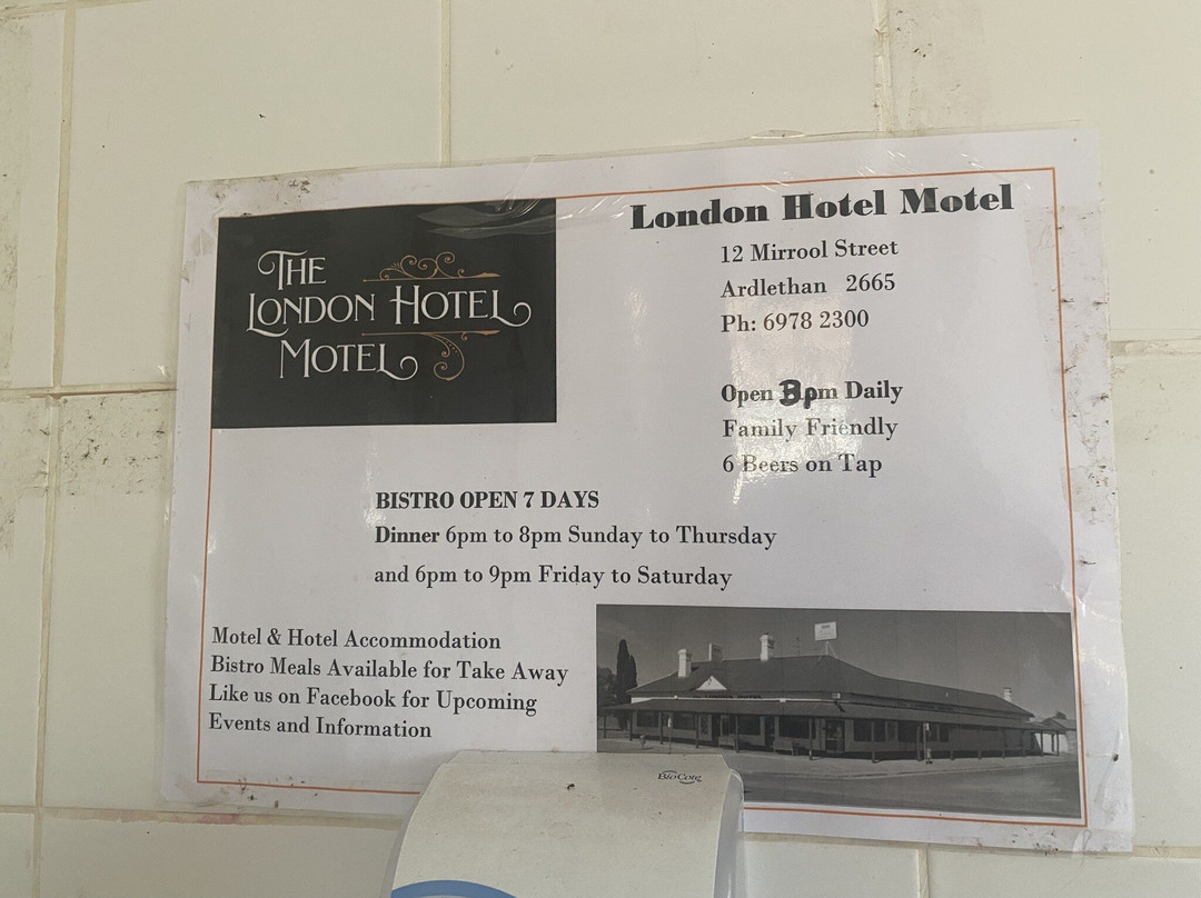 London Hotel Motel Ardlethan主图