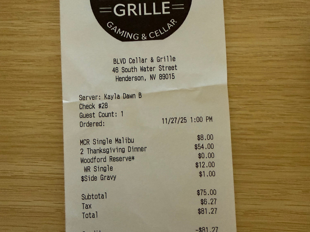 BLVD Grille - Vin 46