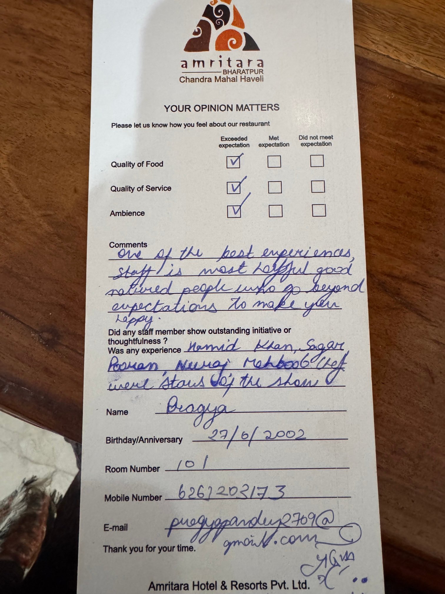 Amritara Chandra Mahal Haveli-官方