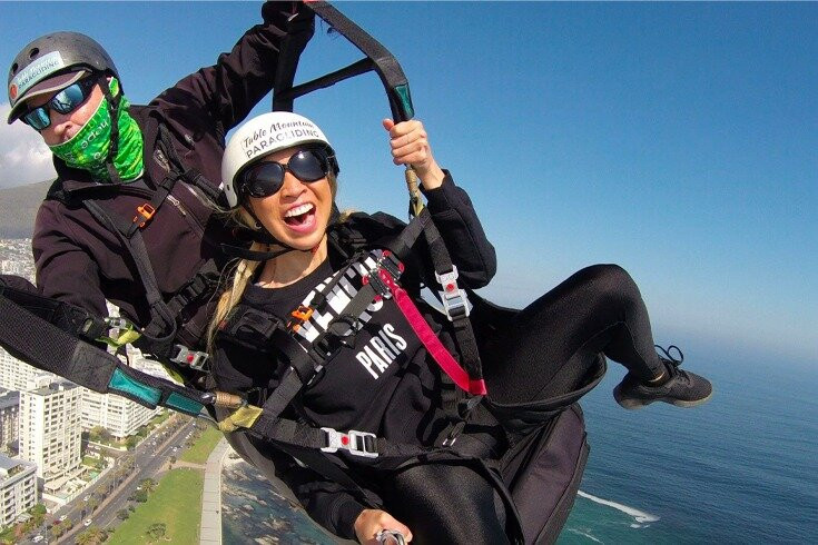Tandem Paragliding Signal Hill and Lion's Head with views of Table Mountain-开普敦中心区必去景点