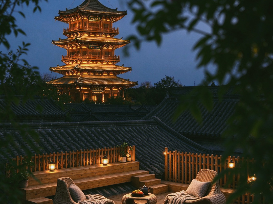 云霁阁|古城琉璃合院·独栋观景度假庭院(大同古城华严寺店)