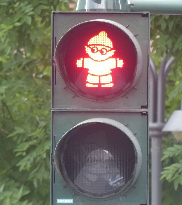 Mainzelmannchen Ampel-美因茨必去景点