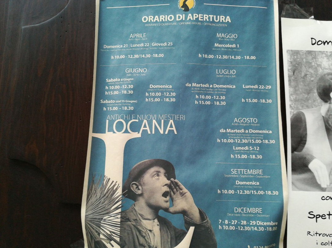 Antichi e nuovi mestieri-Locana必去景点