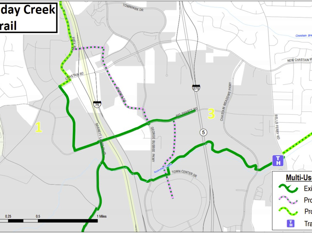 Noonday Creek Trail-肯纳索必去景点