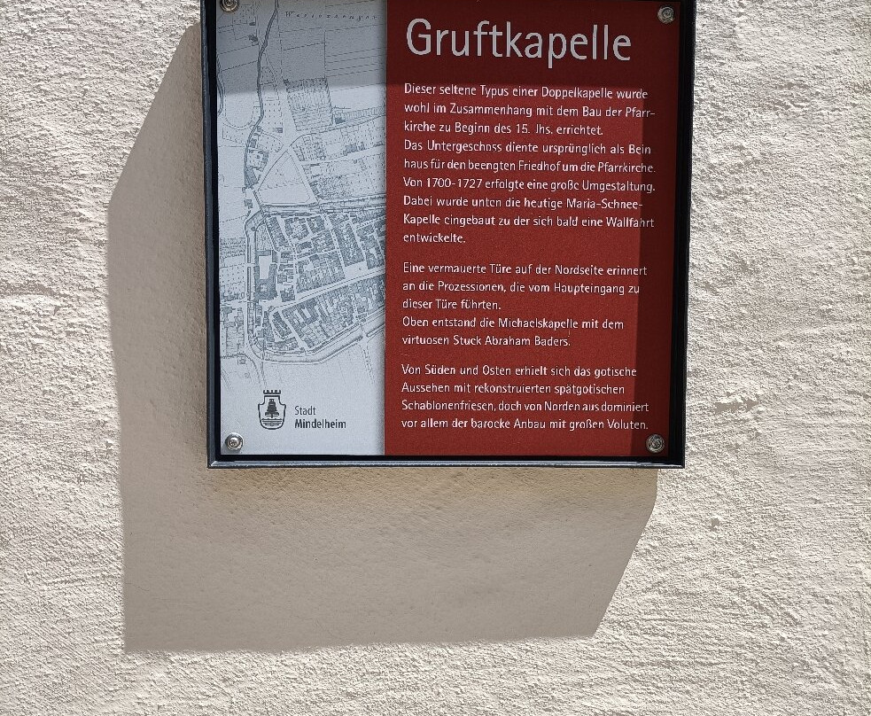 Gruftkapelle St. Michael und Maria Schnee-Mindelheim必去景点