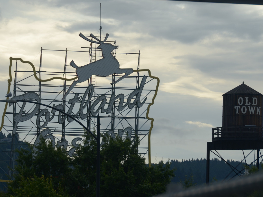 Portland Oregon Sign-波特兰必去景点