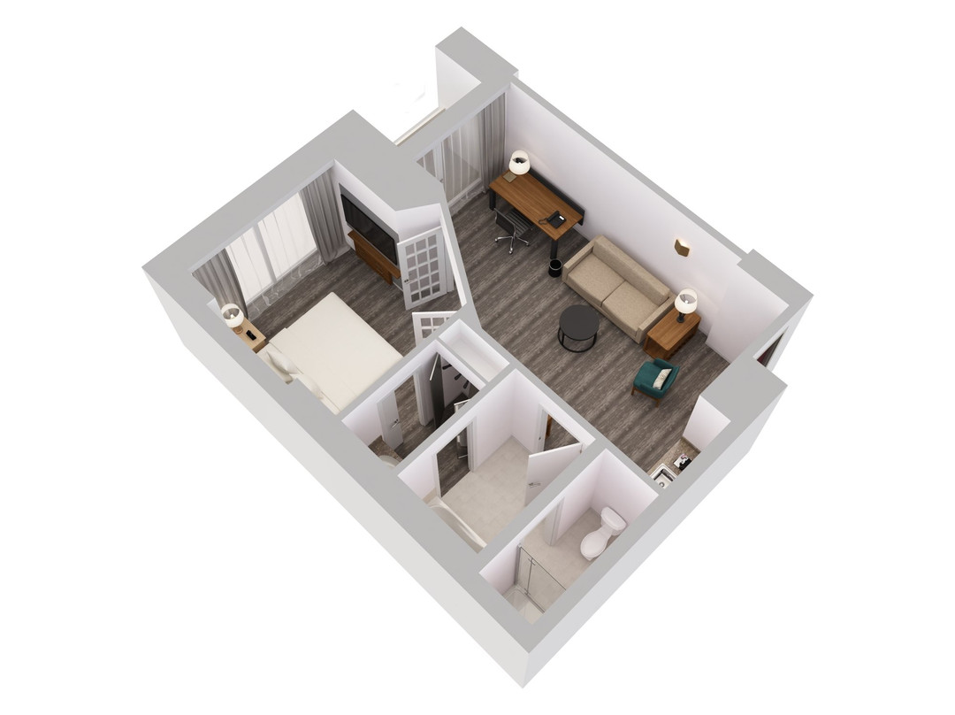 桑迪斯普林斯酒店住宿-亚特兰大周界希尔顿套房酒店