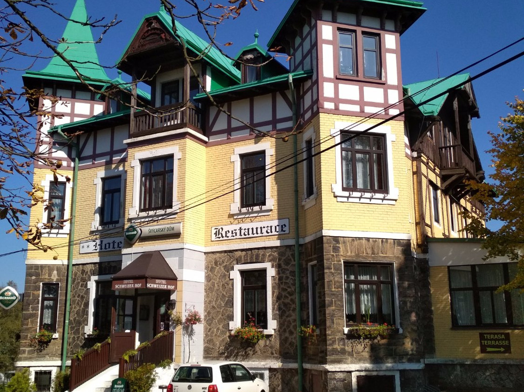 Rosenthal-Bielatal酒店住宿-Penzion Svycarsky dum