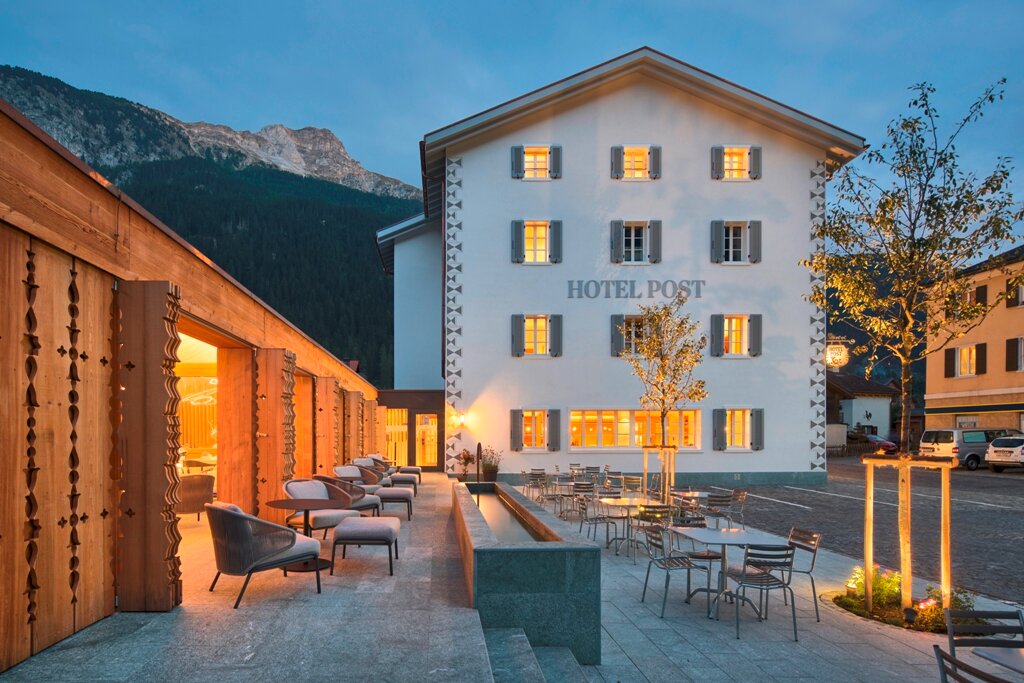 Hotel Post Andeer-浴室