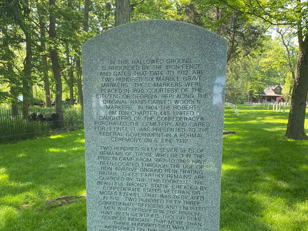Johnson's Island Confederate Cemetery-Marblehead必去景点