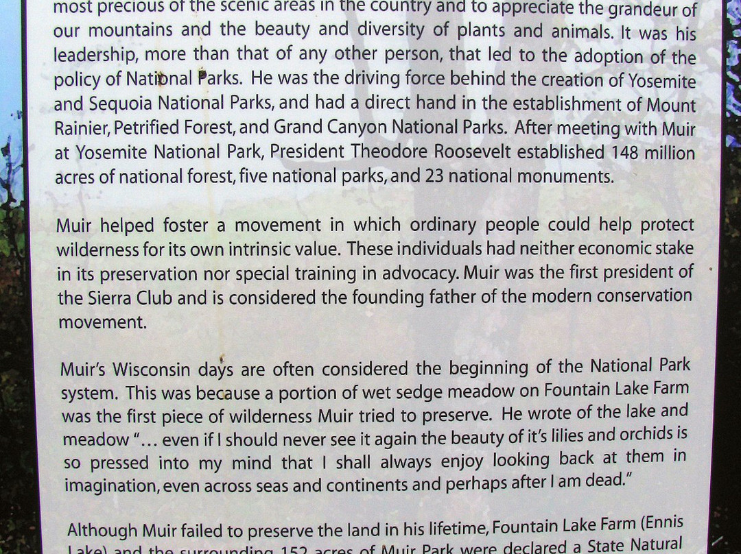 John Muir Memorial County Park-Montello必去景点