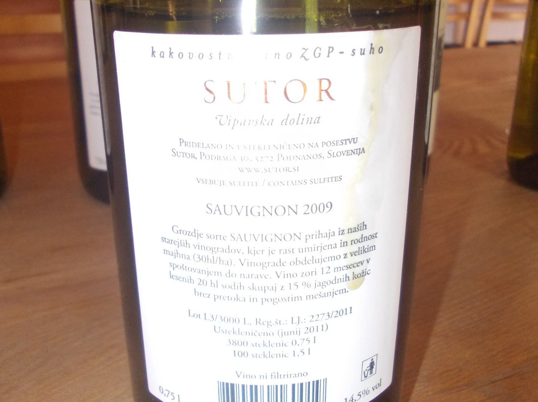 Sutor Wine Farm-Vipava必去景点