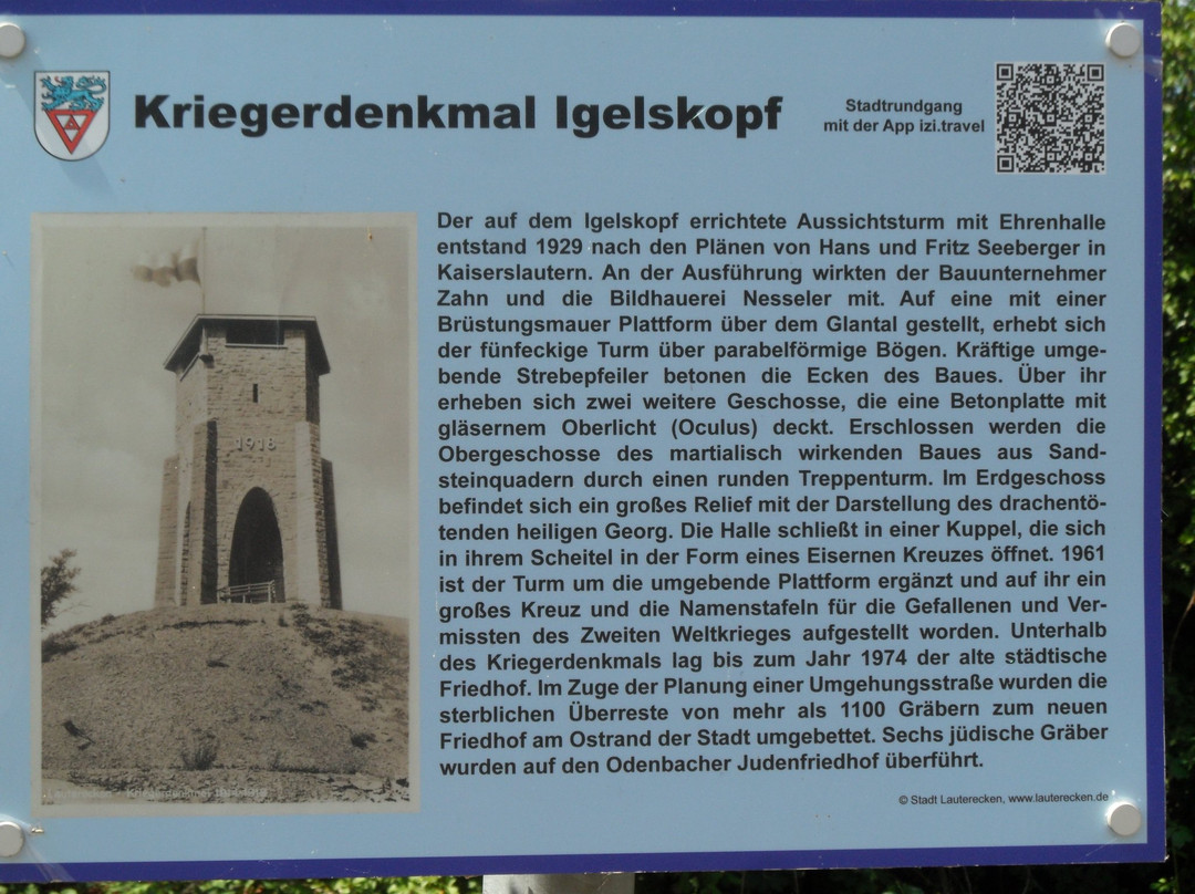Aussichtsturm mit Kriegerdenkmal Igelskopf景点图片