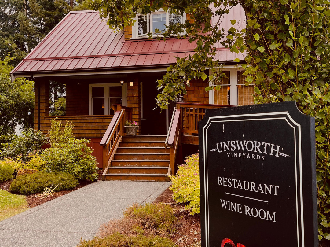 Unsworth Vineyards Tasting Room-Mill Bay必去景点