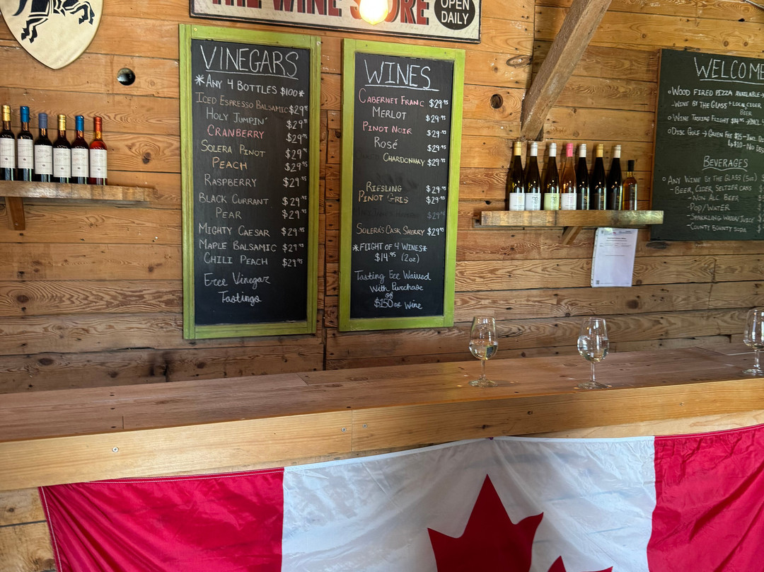 Black Prince Winery & Canadian Vinegar Cellars offering Wood-Fired Pizza & Disc Golf-皮克顿必去景点