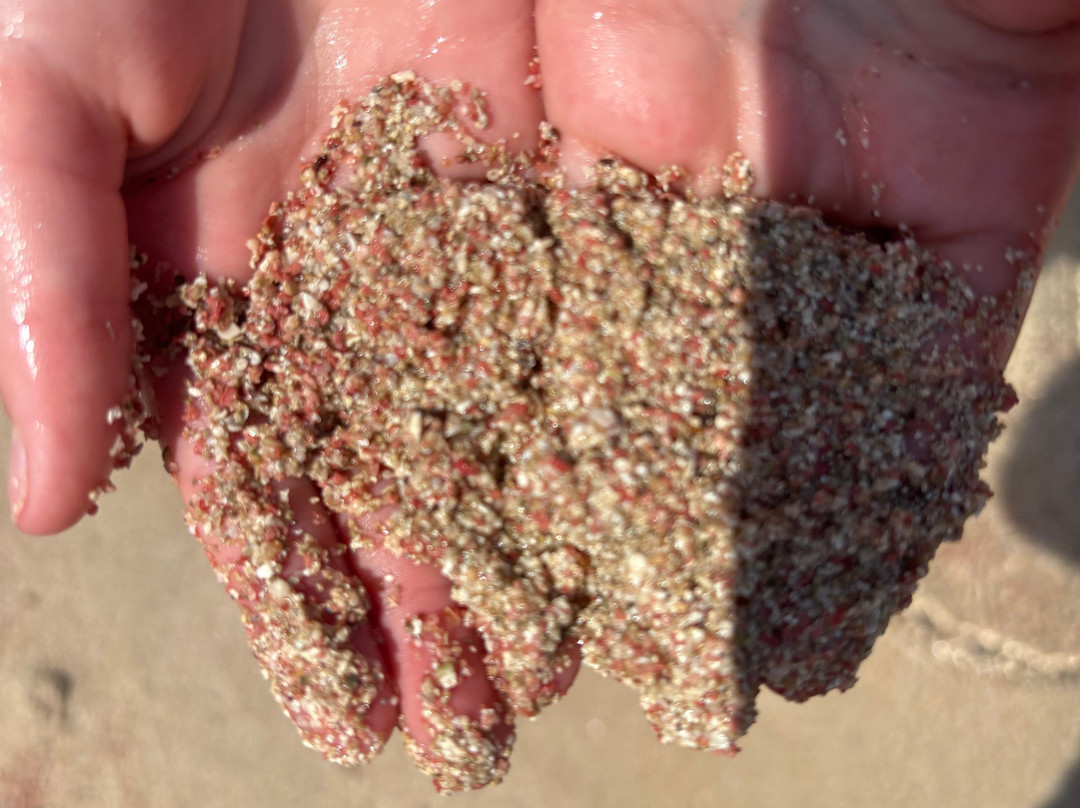 Tiny Beach Pink Sand-Limeniskos必去景点