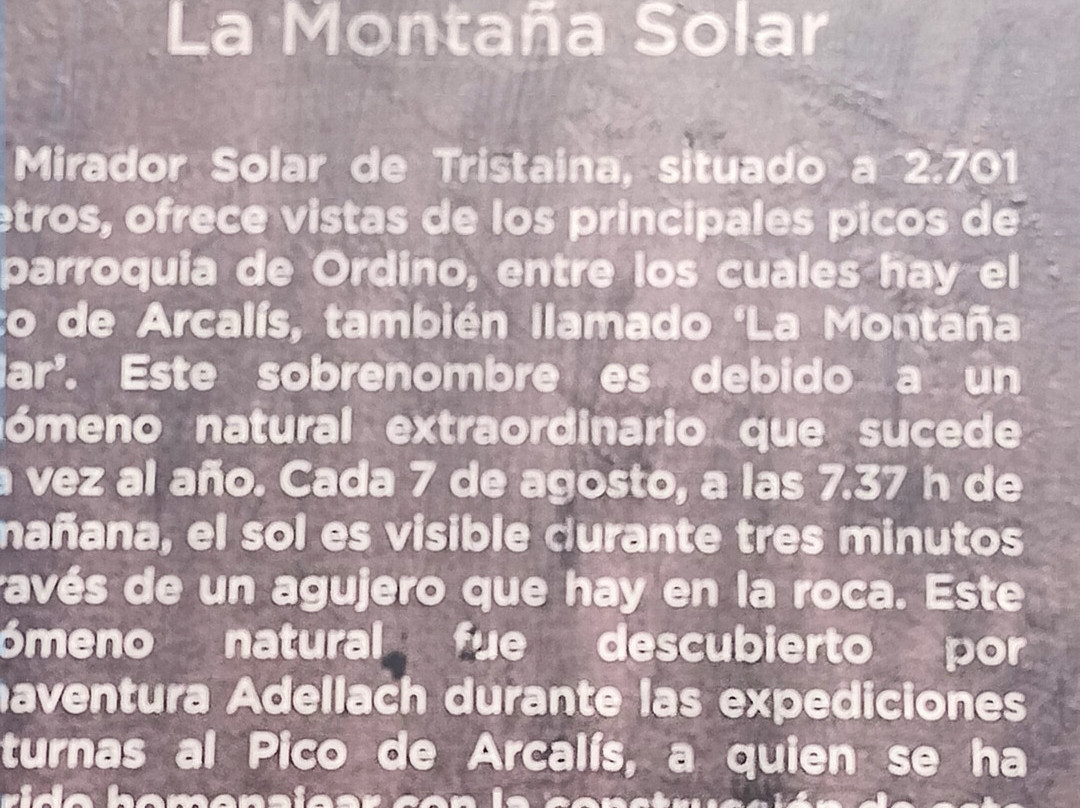 Mirador Solar Del Pic De Peyreguils-Ordino必去景点