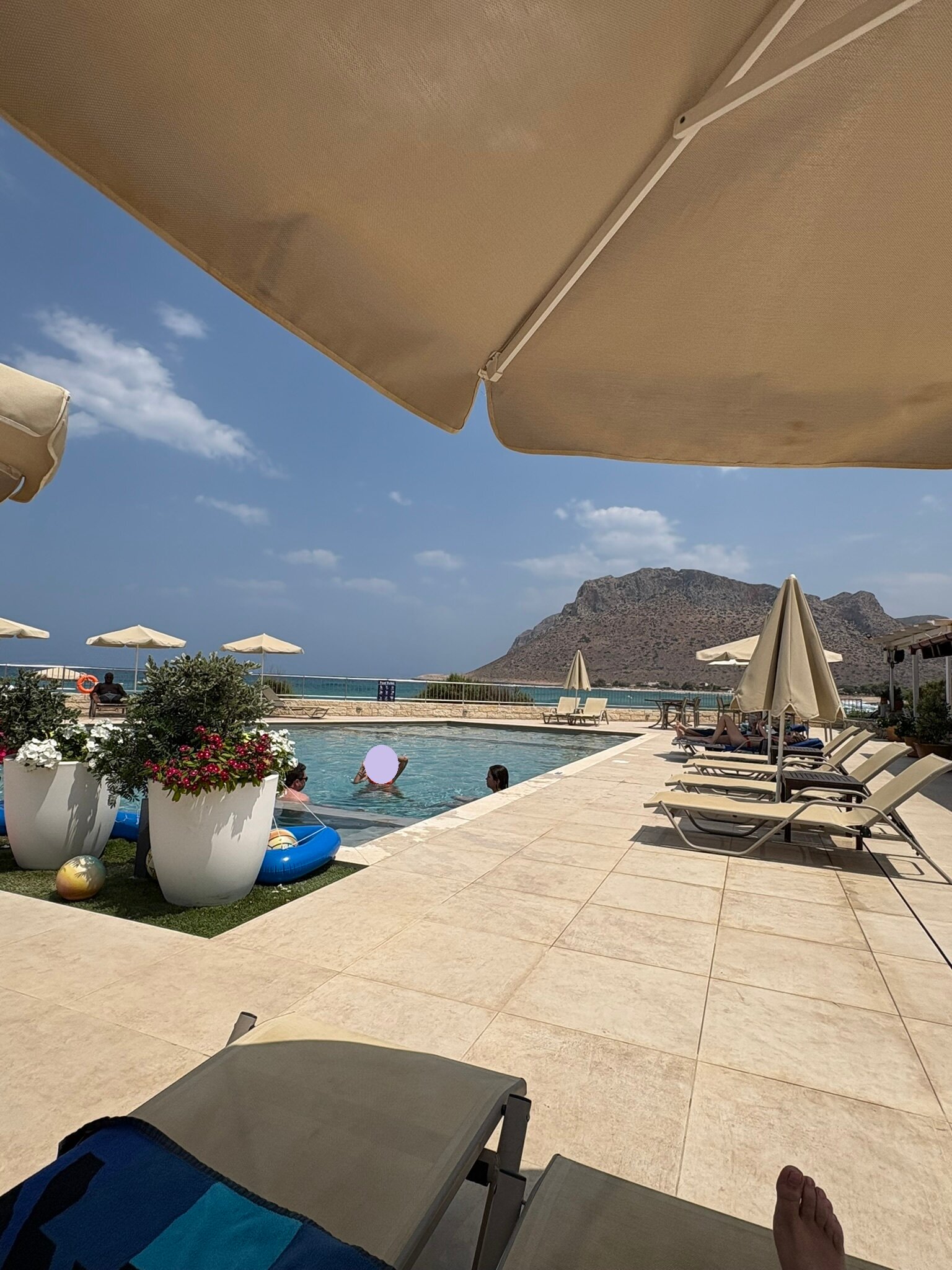 Blue Beach Villas Apartments-泳池