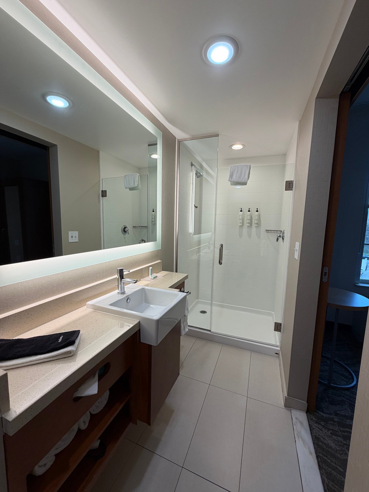 亨茨维尔西区/研究园区SpringHill Suites酒店-浴室