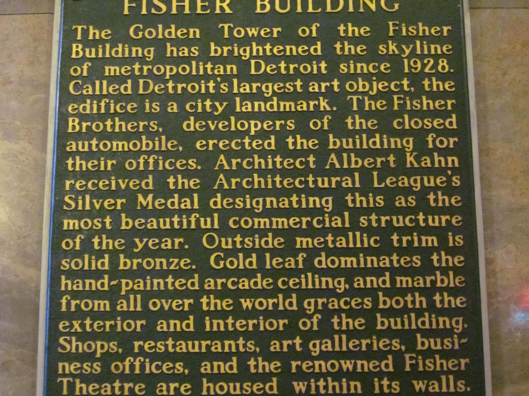 Fisher Building-底特律必去景点
