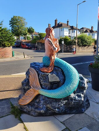 Black Rock Mermaid Statue-New Brighton必去景点