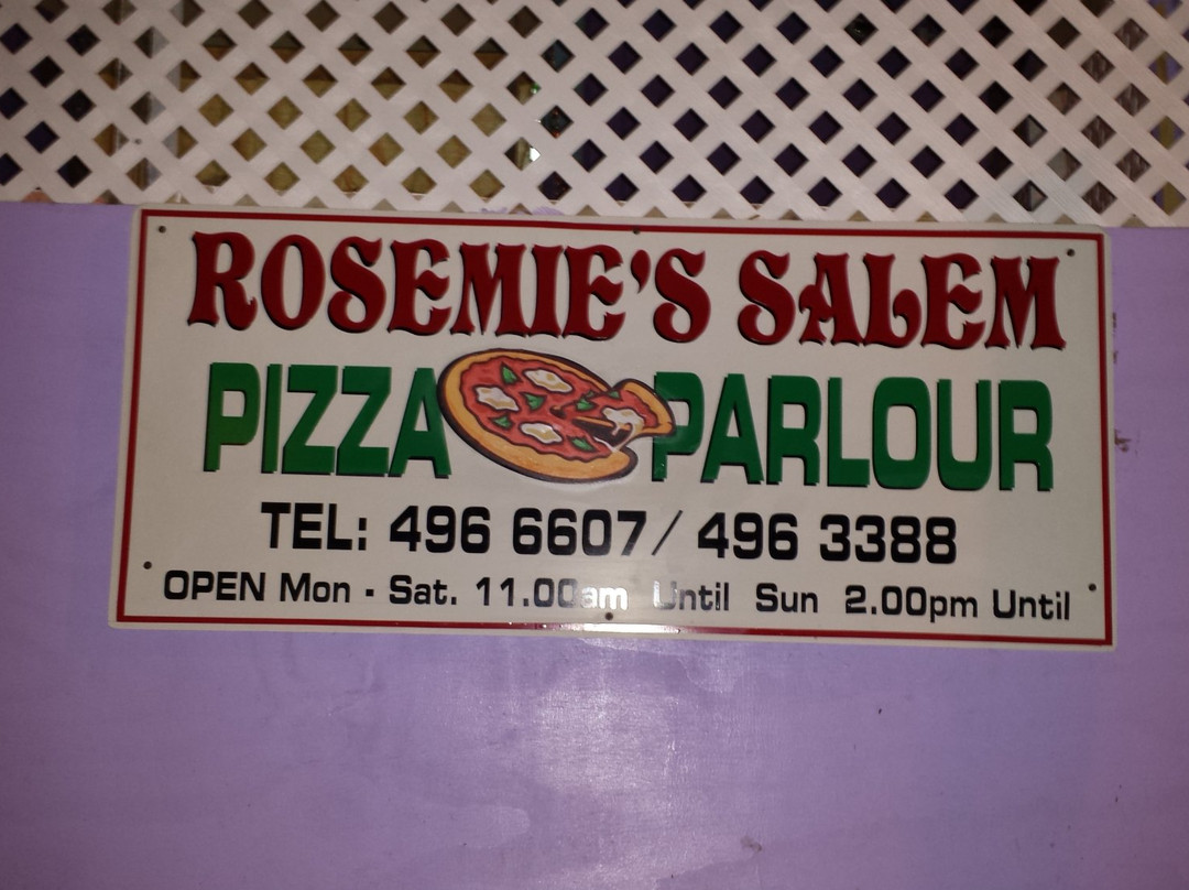 蒙特塞拉特餐馆和美食-Rosemie's Salem Pizza Parlour