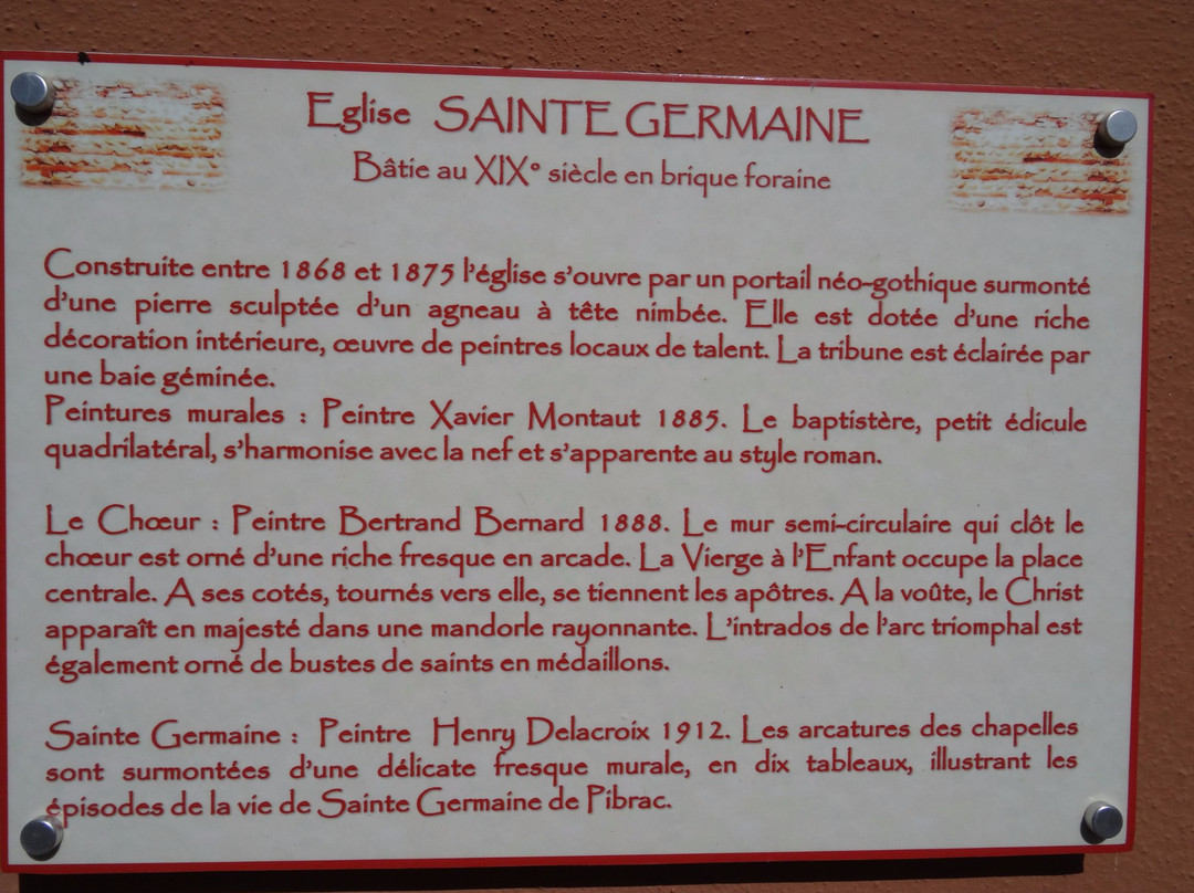 Eglise Sainte-Germaine-Saint-Elix-le-Chateau必去景点