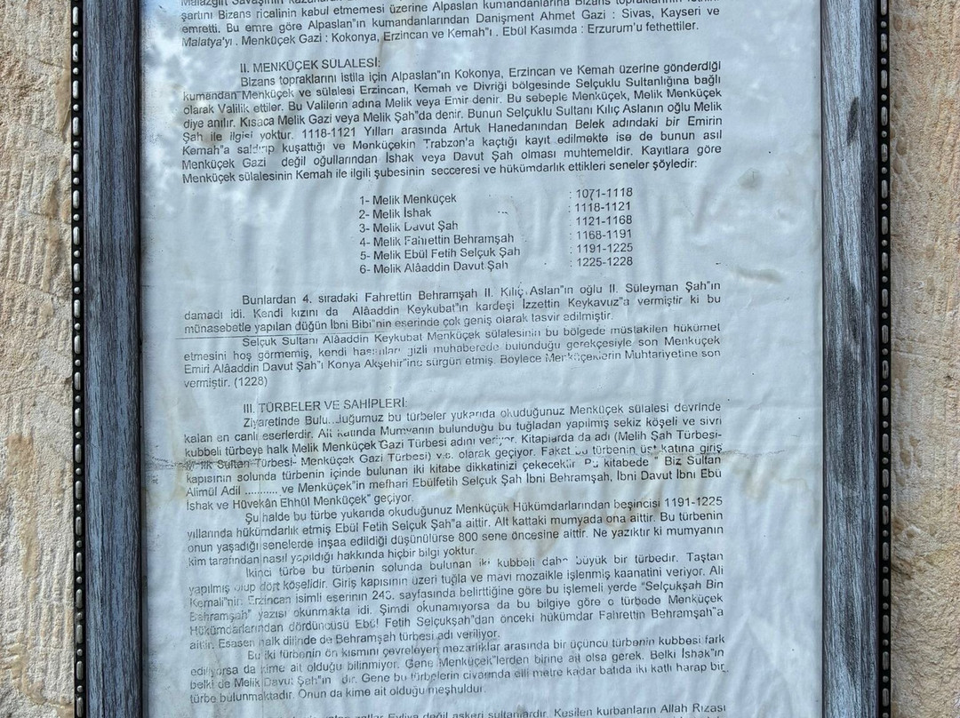 Sultan Melik Turbesi-Erzincan必去景点