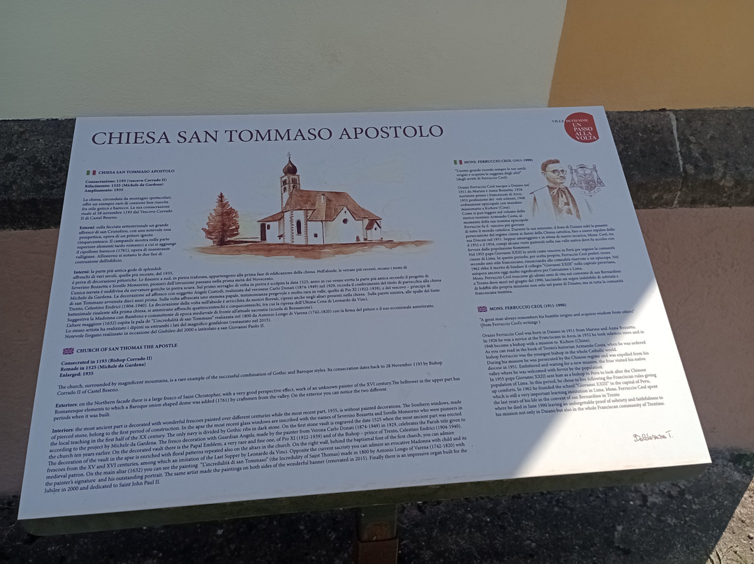 Chiesa di San Tommaso-Daiano必去景点