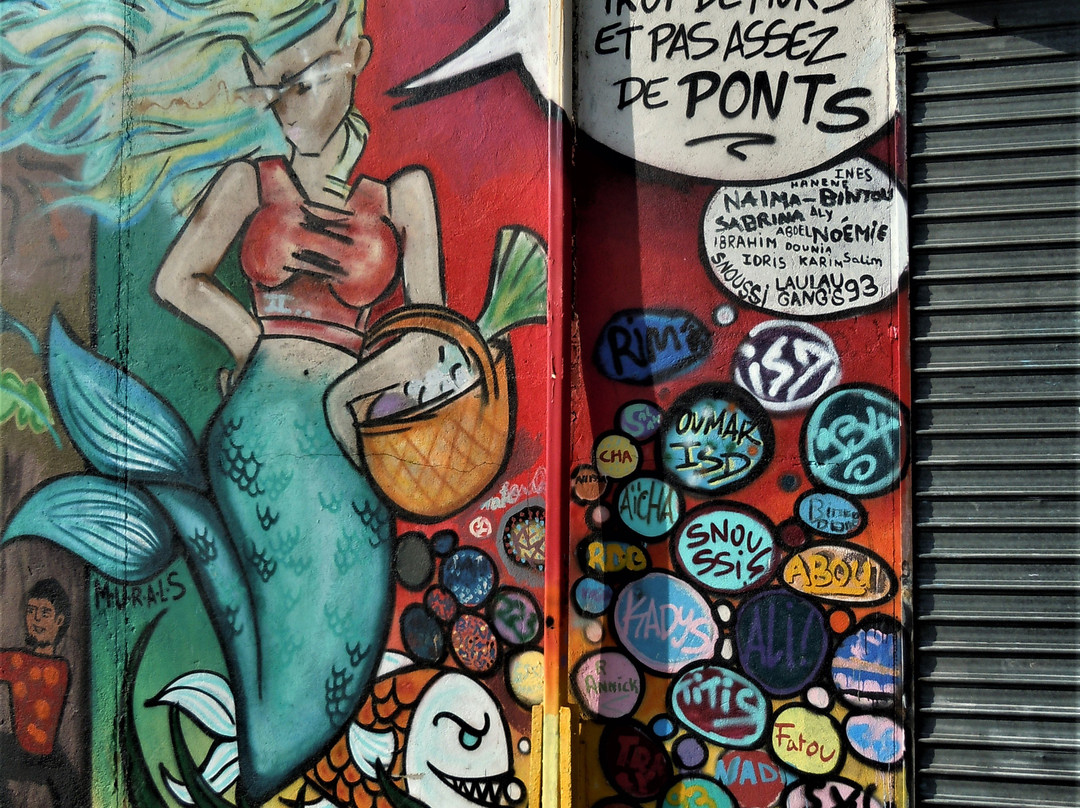 Fresque Trop de Murs-L'Ile-Saint-Denis必去景点