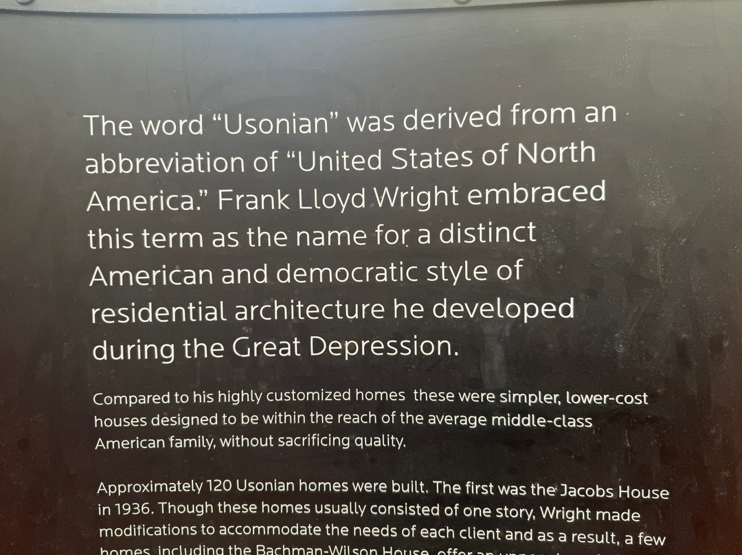 Frank Lloyd Wright's Bachman-Wilson House-本顿维尔必去景点