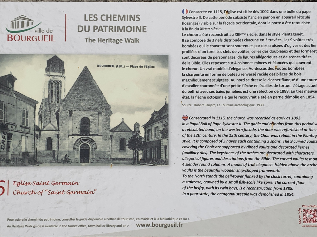 Eglise Saint-Germain-Bourgueil必去景点