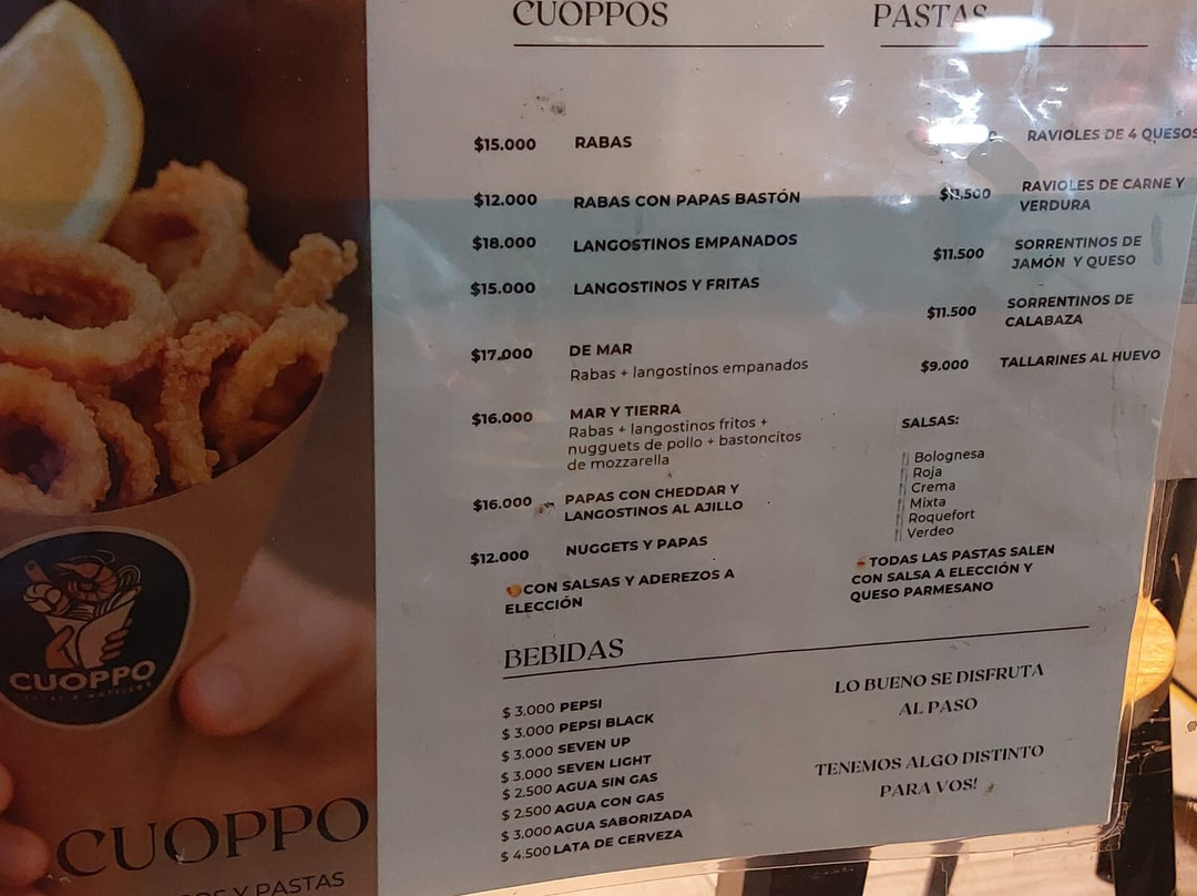 Cuoppo, mariscos al paso