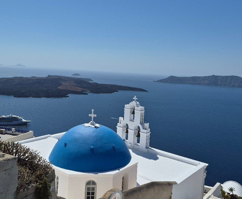 Three Bells of Fira iconic viewpoint-费拉必去景点
