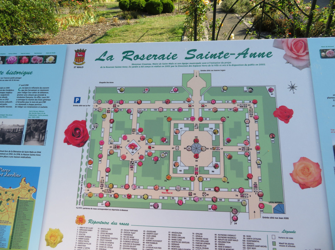 Roseraie Sainte-Anne-圣马洛必去景点