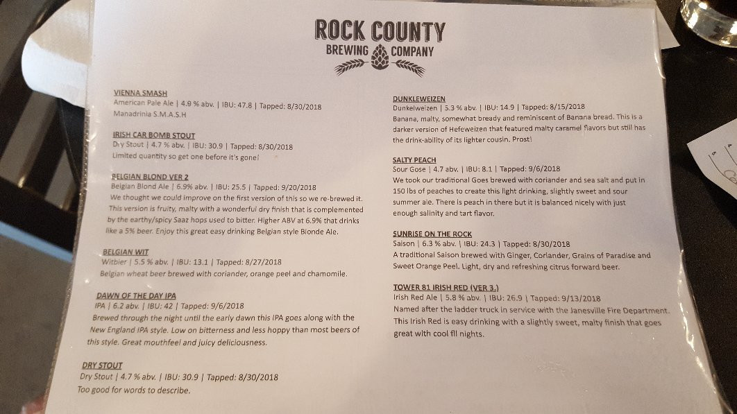 Rock County Brewing Company景点图片