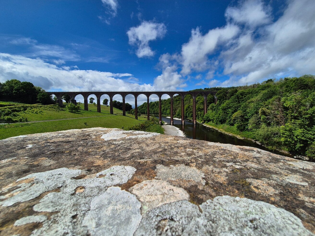 The Leaderfoot Viaduct, also known as the Drygrange Viaduct-Melrose必去景点