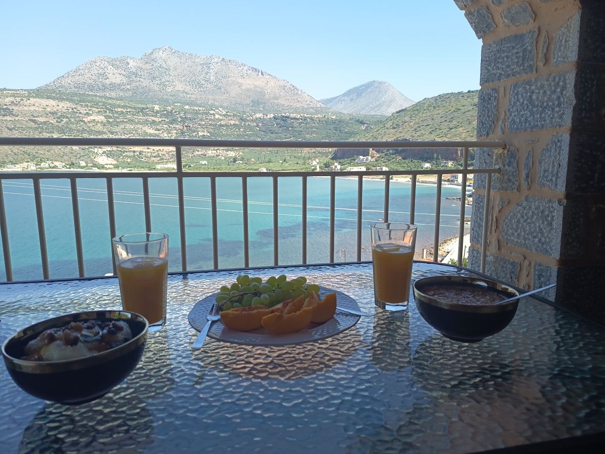 Plagiaki Sea View Apartments-Mani-酒店景观